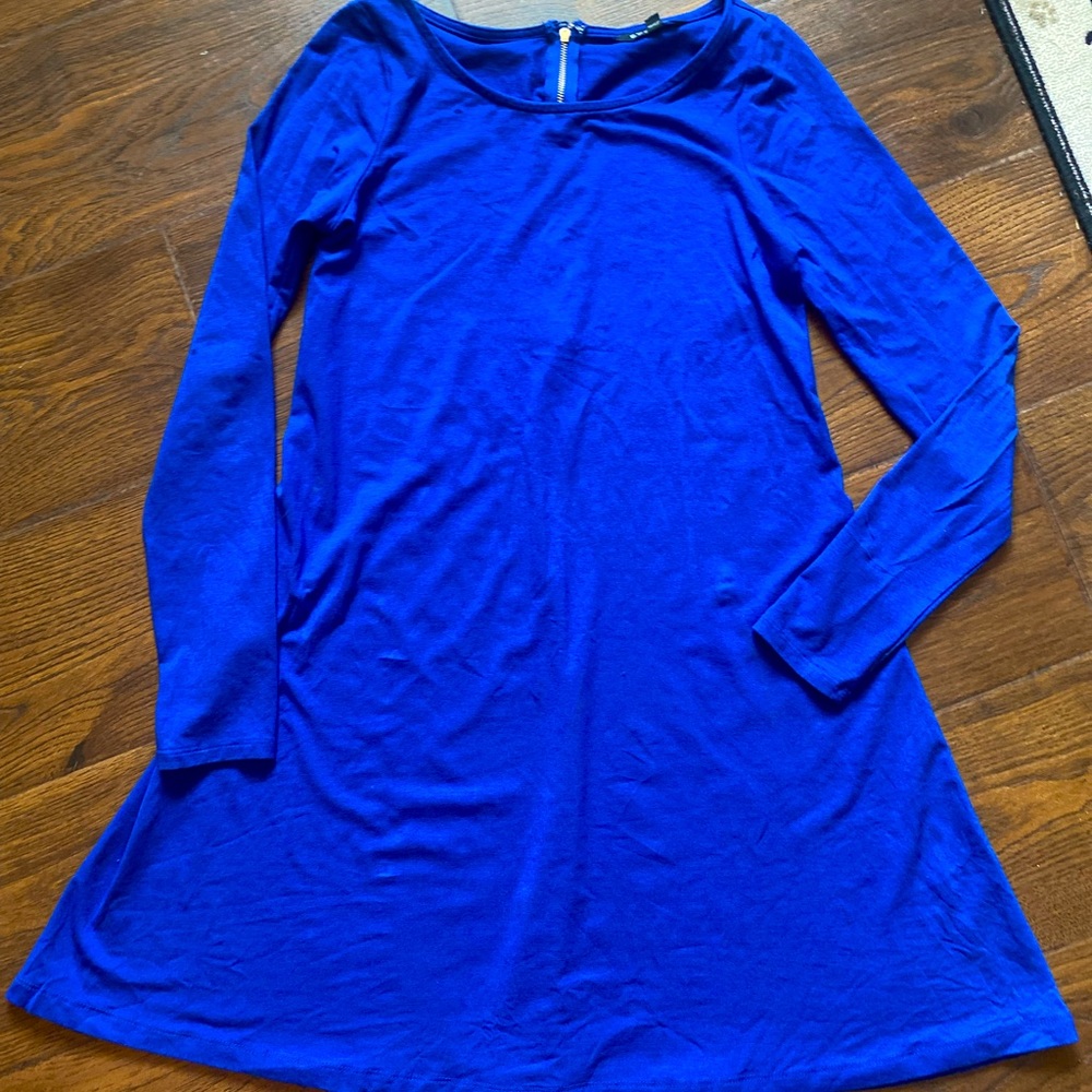 Express Blue Long Sleeve Mini Dress sz small